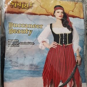 Buccaneer Beauty Adult Halloween Costume Size L/XL